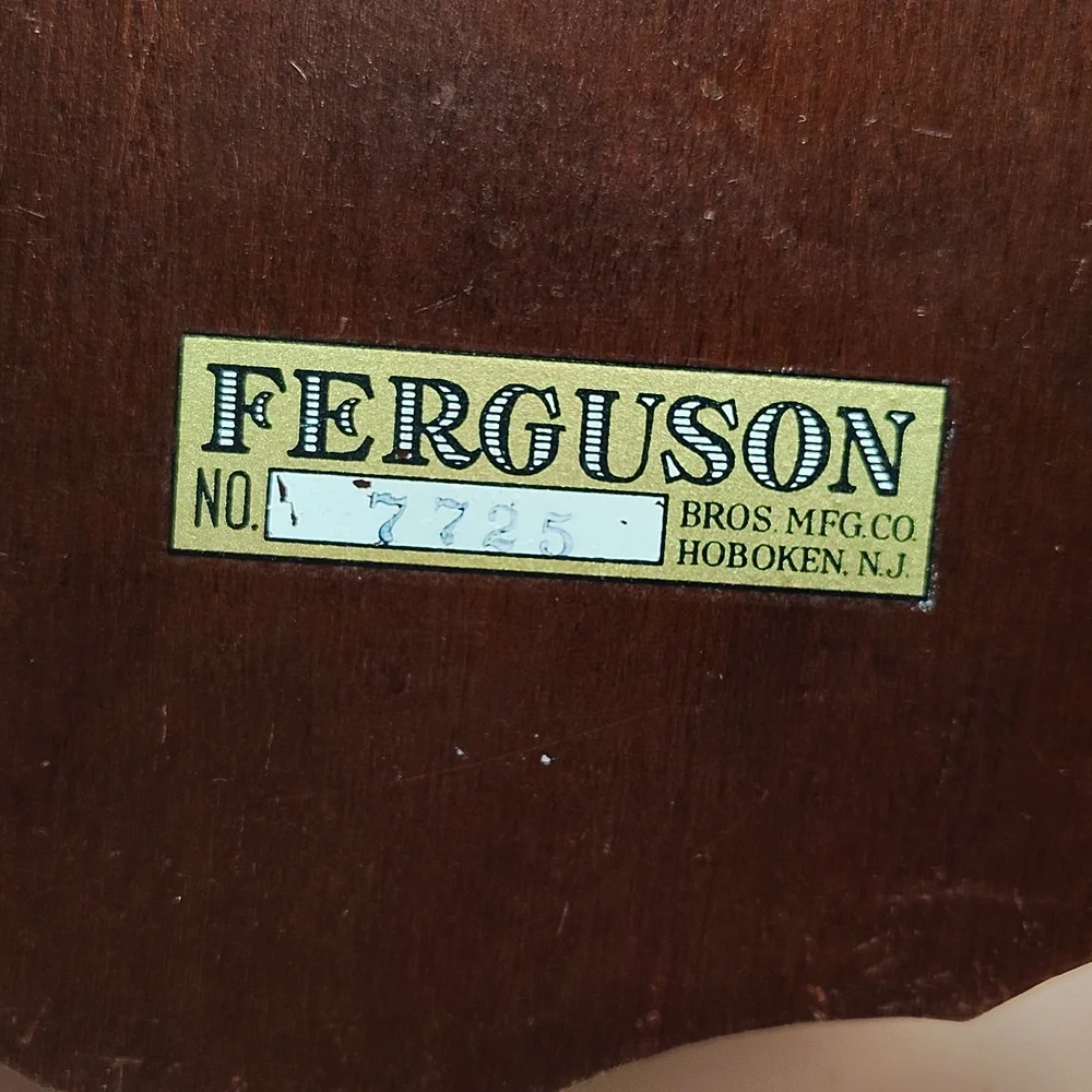Vintage Ferguson Bros. Hoboken, N.J. Wall-Hanging Planter - Harp Design